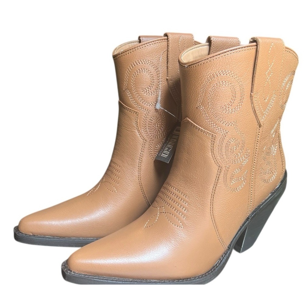 Dingo Pretty N Prissy Camel leather‎ Women's Western Cowboy Boots Size 6.5 NEW - Picture 7 of 16